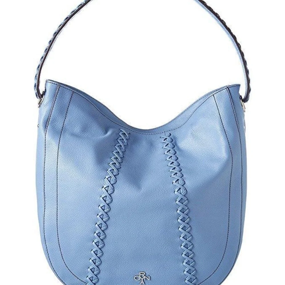Blue orYANY Leather Hobo Bag, NWT
